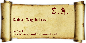 Daku Magdolna névjegykártya